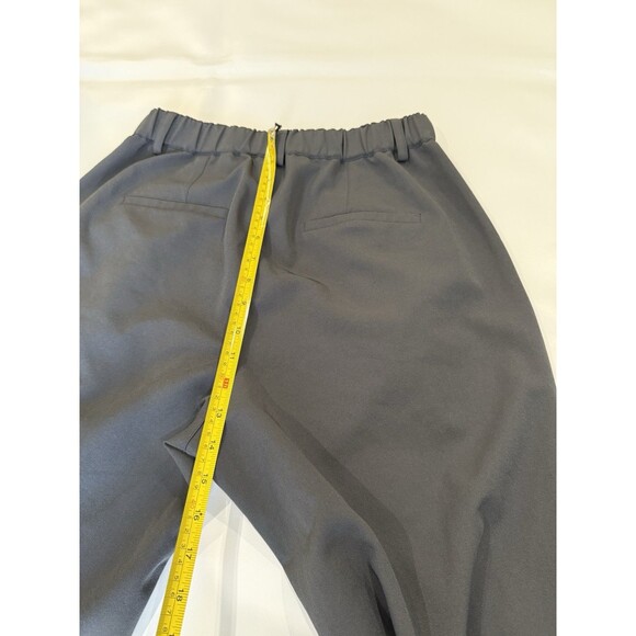 Elodie Anthropology Wide Leg High Waist Pleated Black Trouser Sz M Dress Pants a - Picture 5 of 9